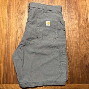 Carhartt Shorts Mens 40 workwear Gray 9.5" inseam Loose Fit utility Work